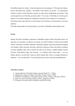 KAS YRA FILOSOFIJA KILMĖ, PRIGIMTIS, REIKŠMĖ. Paveikslėlis 6