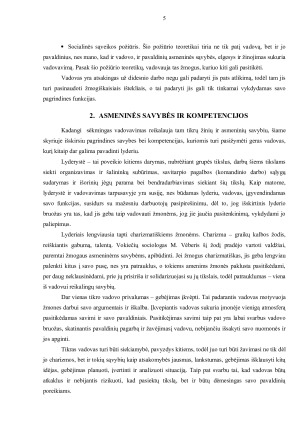 Vadovavimo viešojo administravimo institucijoms specifika. Paveikslėlis 5