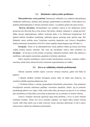 Vadovavimo viešojo administravimo institucijoms specifika. Paveikslėlis 8