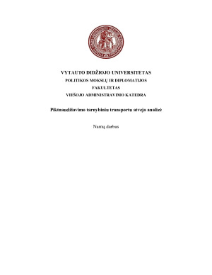 Piktnaudžiavimo tarnybiniu transportu atvejo analizė