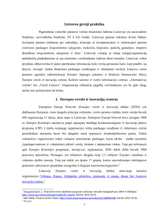 PALYGINAMOJI GEROSIOS SOCIALINĖS EKONOMIKOS PRAKTIKOS ANALIZĖ. Paveikslėlis 7