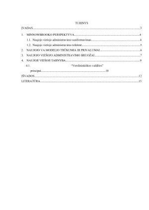 Naujasis viešasis administravimas. Paveikslėlis 2