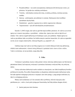 Valdžios nukrypimai (prievarta, nepaklusimas ir k.t.) biurokratinėse organizacijose. Paveikslėlis 4