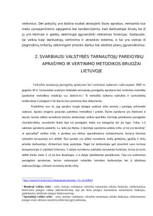 Valstybės tarnautojų pareigybių aprašymo specifika. Paveikslėlis 4
