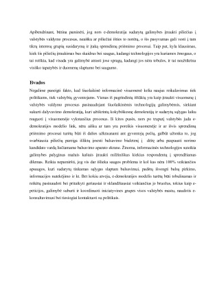 e-Demokratijos ir Informacinės visuomenės sąsajos. Paveikslėlis 10