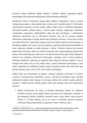 e-Demokratijos ir Informacinės visuomenės sąsajos. Paveikslėlis 4