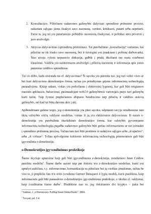 e-Demokratijos ir Informacinės visuomenės sąsajos. Paveikslėlis 5