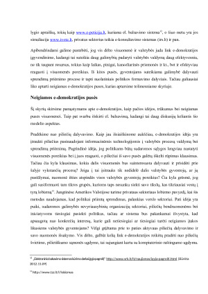 e-Demokratijos ir Informacinės visuomenės sąsajos. Paveikslėlis 8