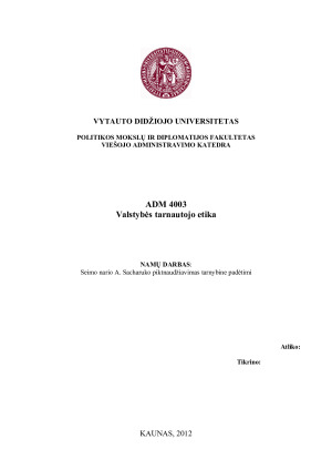 Valstybės tarnautojo etika