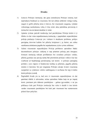 Policija visuomenės akyse nepasitikėjimo Lietuvos policija problemos sprendimo būdai. Paveikslėlis 10