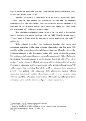 Valstybės saugumo departamento veiklos efektyvumas. Paveikslėlis 7