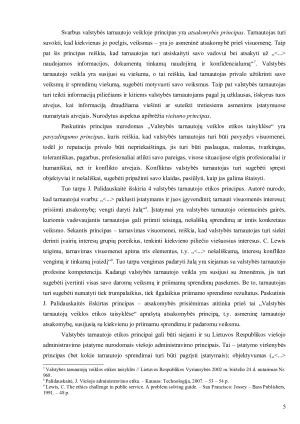 ETIKA VALSTYBĖS TARNYBOJE. Paveikslėlis 6