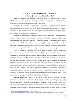 Korupcijos prevencija ir antikorupcinės sistemos veikla Lietuvoje. Paveikslėlis 3