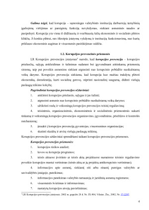 Korupcijos prevencija ir antikorupcinės sistemos veikla Lietuvoje. Paveikslėlis 5