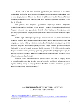 Korupcijos prevencija ir antikorupcinės sistemos veikla Lietuvoje. Paveikslėlis 7
