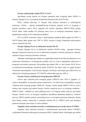 Korupcijos prevencija ir antikorupcinės sistemos veikla Lietuvoje. Paveikslėlis 8