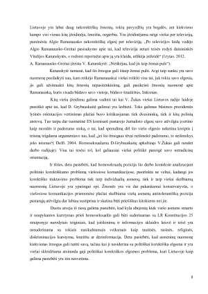 Politinio korektiškumo raiška ir problemos Lietuvos viešojoje komunikacijoje. Paveikslėlis 8