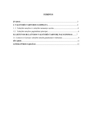 Lietuvos ir Latvijos valstybės tarnybų lyginamoji analizė