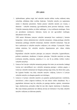 Lietuvos ir Latvijos valstybės tarnybų lyginamoji analizė. Paveikslėlis 10
