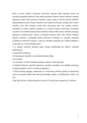 Lietuvos ir Latvijos valstybės tarnybų lyginamoji analizė. Paveikslėlis 7