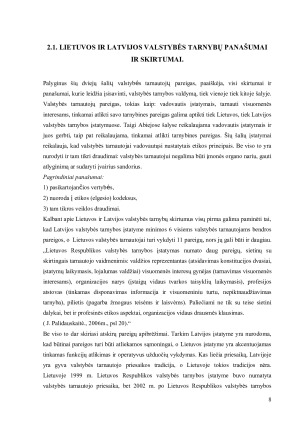 Lietuvos ir Latvijos valstybės tarnybų lyginamoji analizė. Paveikslėlis 8