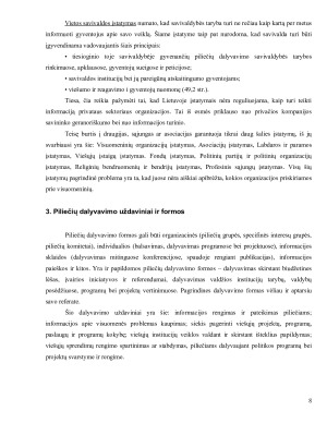Piliečių dalyvavimo viešajame administravime formos ir galimybės Lietuvoje. Paveikslėlis 6