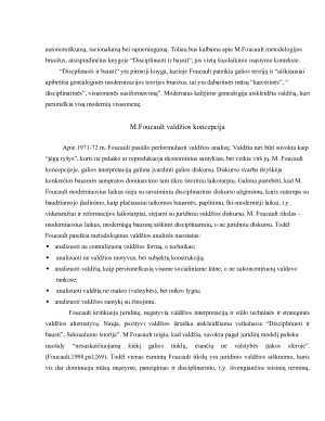 Valdžios sampratos transformacijos M. Foucault idėjų originalumas. Paveikslėlis 5