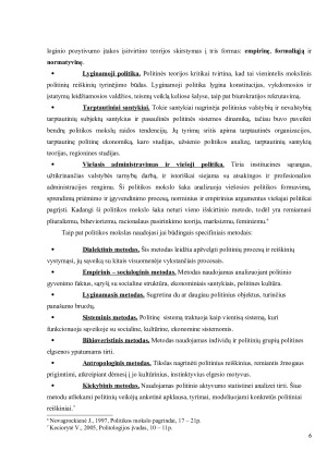 POLITIKOS MOKSLAS – SOCIALINIS MOKSLAS. Paveikslėlis 6