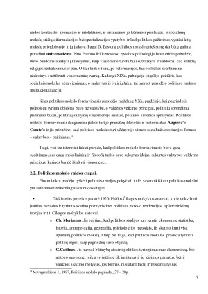 POLITIKOS MOKSLAS – SOCIALINIS MOKSLAS. Paveikslėlis 9