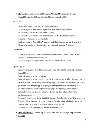 AKMENĖS RAJONO SAVIVALDYBĖS VEIKLA. Paveikslėlis 7