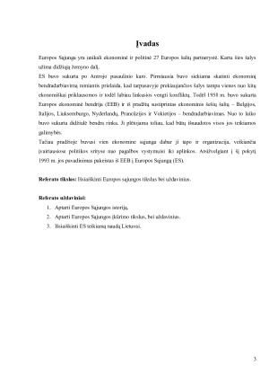 Europos Sąjungos tikslai ir uždaviniai. Paveikslėlis 3