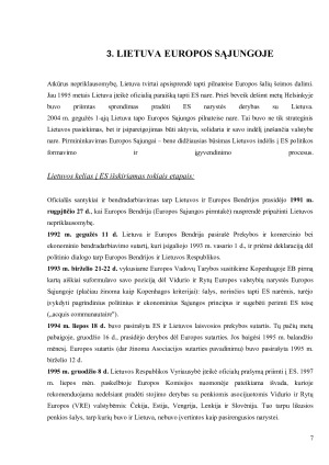 Europos Sąjungos tikslai ir uždaviniai. Paveikslėlis 7
