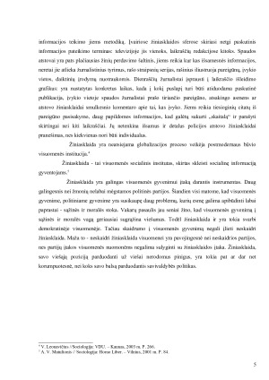Žiniasklaidos vaidmuo politikoje. Paveikslėlis 5