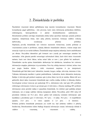 Žiniasklaidos vaidmuo politikoje. Paveikslėlis 9