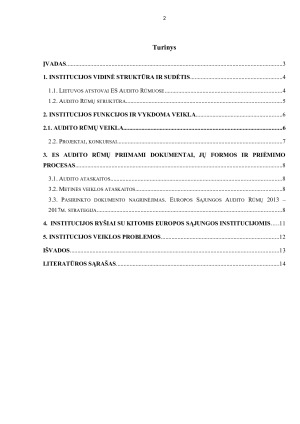 Europos Sąjungos Audito Rūmai. Paveikslėlis 2