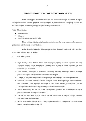 Europos Sąjungos Audito Rūmai. Paveikslėlis 6