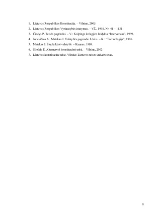 Lietuvos Respublikos Vyriausybės samprata ir sudarymo tvarka. Paveikslėlis 8
