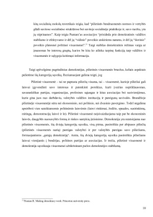 Demokratija ir pilietinė visuomenė - tarpusavio sąveikos paieška. Paveikslėlis 10