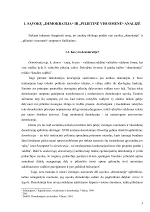 Demokratija ir pilietinė visuomenė - tarpusavio sąveikos paieška. Paveikslėlis 3