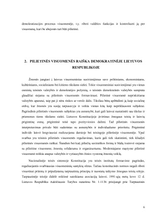 Demokratija ir pilietinė visuomenė - tarpusavio sąveikos paieška. Paveikslėlis 6