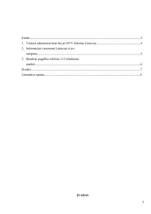 VISUOMENĖS INICIATYVOS IR JŲ ĮGYVENDINIMAS LIETUVOJE. BENDROJO PAGALBOS TELEFONO 112 ANALIZĖ. Paveikslėlis 2