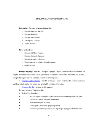 EUROPOS SĄJUNGA IR JOS PLĖTRA. Paveikslėlis 9