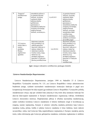 INSTITUCIJOS, ATLIEKANČIOS STANDARTIZACIJĄ IR SERTIFIKACIJĄ LIETUVOJE. Paveikslėlis 9