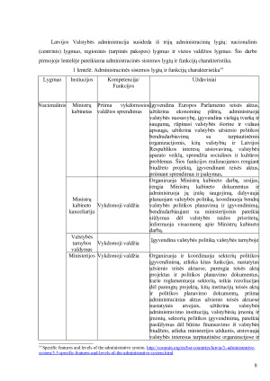 VIEŠOJO ADMINISTRAVIMO SISTEMA LATVIJOJE. Paveikslėlis 8
