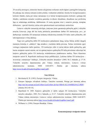 Rūtos Repečkaitės (2005) straipsnio „Karjeros galimybės ir darbo sąlygos ES institucijose“ komentaras. Paveikslėlis 3