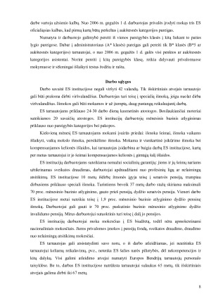 Rūtos Repečkaitės (2005) straipsnio „Karjeros galimybės ir darbo sąlygos ES institucijose“ komentaras. Paveikslėlis 8