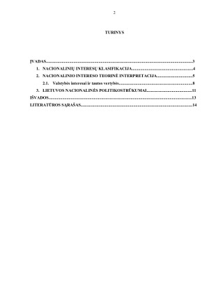 Nacionalinio intereso samprata konceptas ir jo interpretacijos. Paveikslėlis 2