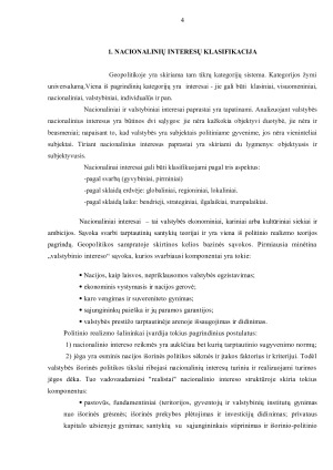 Nacionalinio intereso samprata konceptas ir jo interpretacijos. Paveikslėlis 4