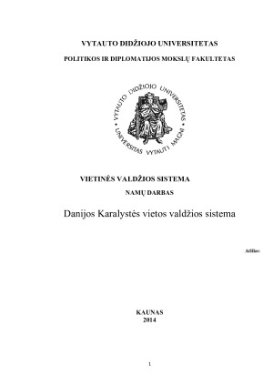 Danijos Karalystės vietos valdžios sistema