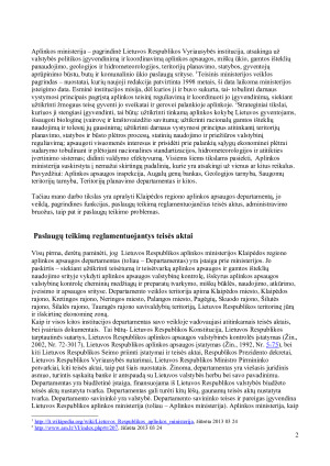 Klaipėdos regiono aplinkos apsaugos departamento veikla. Paveikslėlis 2